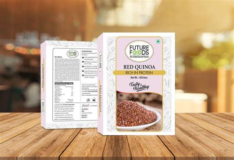 Future Foods Red Quinoa, Kinwa, Rich in Protein, Pack of 1 - 450 gram ...