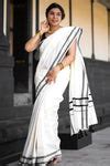 Kerala Cotton Kasavu Saree with Golden Border - I Love Sarees