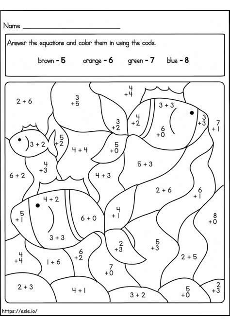 3rd Grade Math Coloring Sheets 的图像结果
