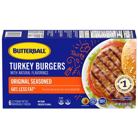 Frozen Turkey Burgers Want A Quick Lean Option? Try These Butterball
