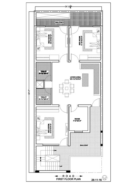 24×60 House Floor Plan | Home design floor plans, Floor plan design ...