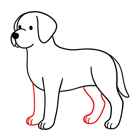 How To Draw A Dog Using Shapes