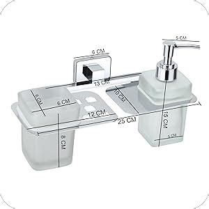 KANJAL Premium Stainless Steel Wall Mounted Bathroom Organizer Set ...