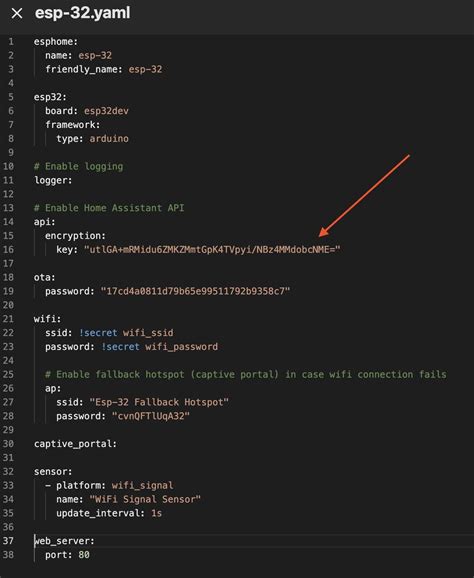 Image result for ESP Home Encryption Key