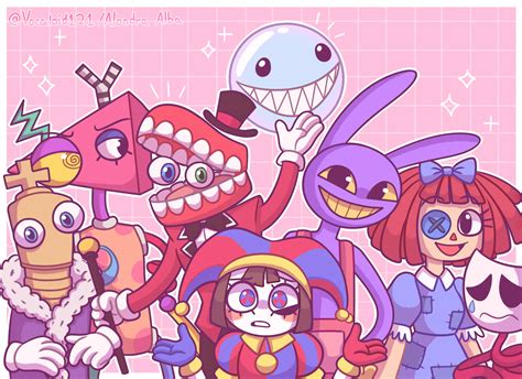 Digital Circus Characters 的图像结果