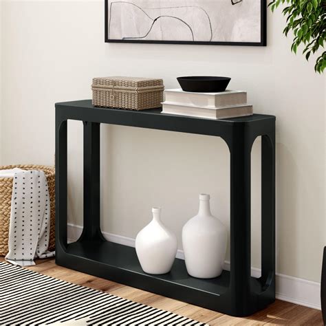 Amazon.com: Plank+Beam Modern Solid Wood Console Table, 46.25 Inch ...