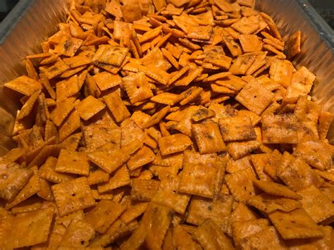 Snaaaaaaacks!: Smoked Cheez-its with olive oil, Worcestershire, spicy ...