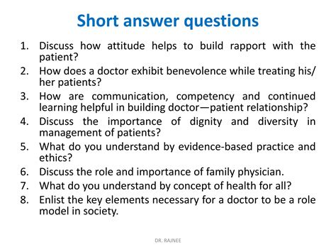 Attitude, ethics & communication (aetcom)3 Module 1.3: Doctor-Patient Relationship? | PPTX