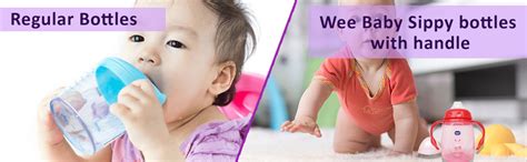 Buy Wee Baby Sippy Cup with Grip, Anti-Spill Sippy Cup with Soft ...