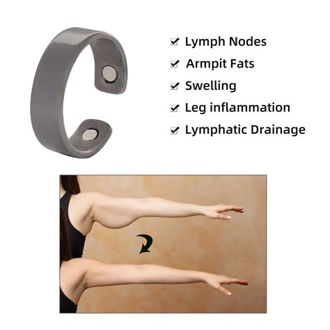 Buy 4pcs Magnetic Lymph Drainage Rings, Magnetic Therapy Rings ...