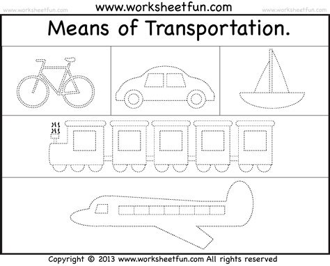 Transportation Worksheets for Preschoolers 的图像结果