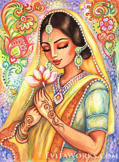 East Woman Praying Artwork, Lotus Flower Mudra, Divine Feminine - Etsy ...