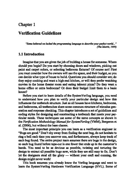 Module 3-2 - Notes - Chapter 1 Verification Guidelines believed we ...