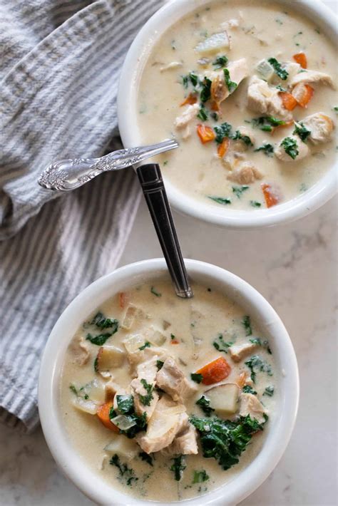 Easy Chicken Kale Soup Recipe - Farmhouse on Boone