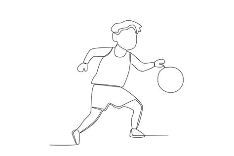 Basketball Simple Line Drawing 的图像结果