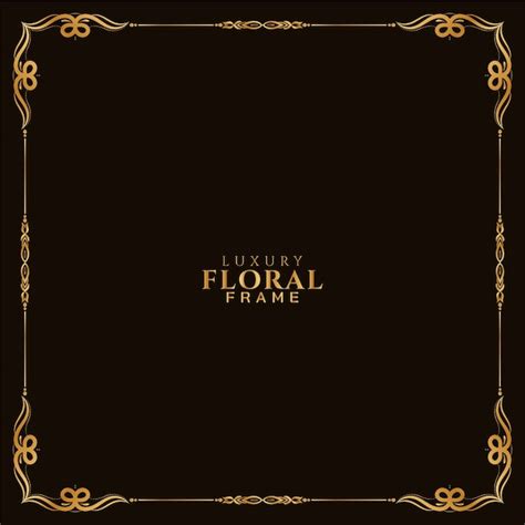 Ornamental golden floral frame design royal background | Free Vector