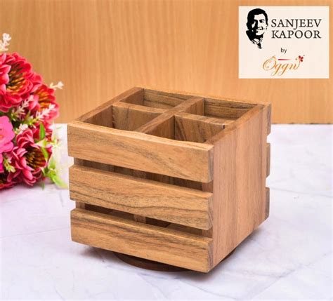 ACACIA WOODEN DESK ORG. 4 CP