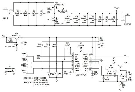 ADP1821-EVAL: 1.8V @ 10A: 9 ~ 15Vin