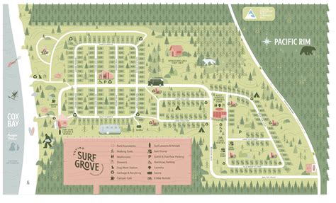 Campground Map - Surf Grove 2020