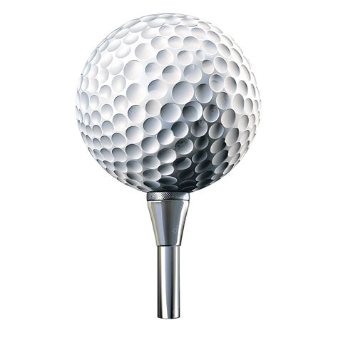 Golf Tee Vector Golf Ball On White Tee Vector Stock Vector (Royalty