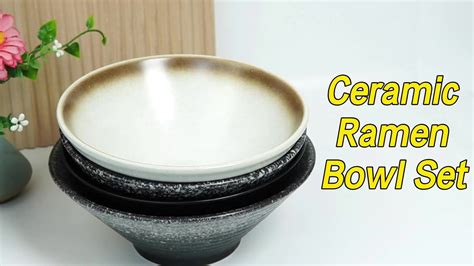 Custom Ceramic Noodle Soup Bowls Set 7/8/9 Inch Serving Bowls Ceramic ...