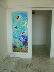 vetrate artistiche per porte interne porta con vetrofusione realizzazione quot acquario quot porte vetrate artistiche per porte interne porta con vetrofusione realizzazione quot acquario quot porte