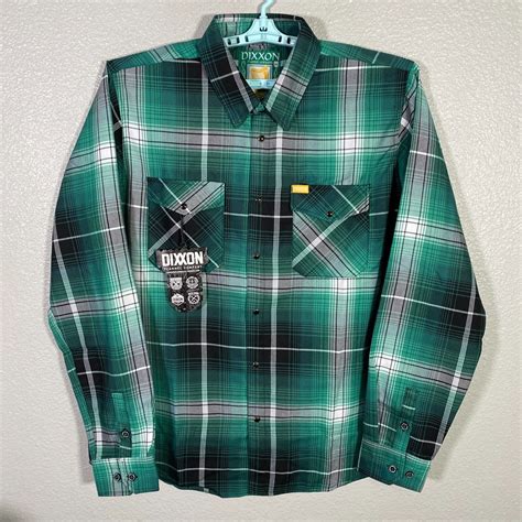 Vintage Dixxon Shirt Mens 2XLT Tall Green Pearl Snap Flannel The Reilly Plaid New | Grailed