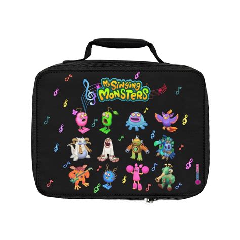 My Singing Monsters Black Lunch Box Fun Monsters Lunch Bag - Cool Kiddo