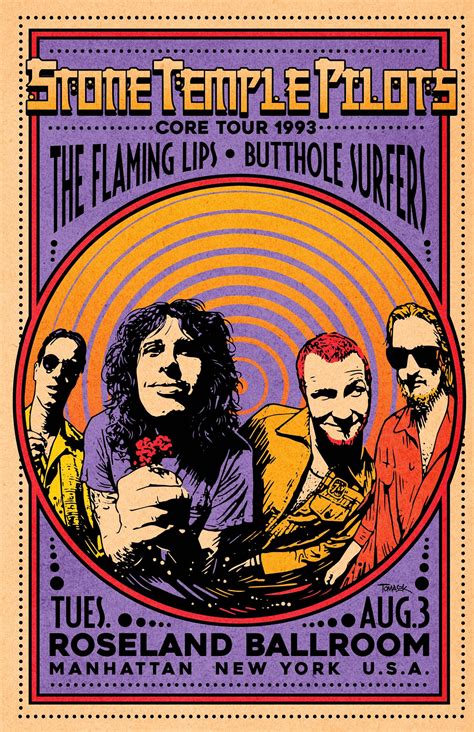 Stone temple pilots 1993 concert poster – Artofit
