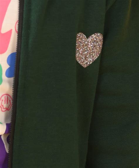 OLIVE FLEECE PINK GLITTER TAPE ZIPPER HOODIE D - OLIVE – Anthrilo