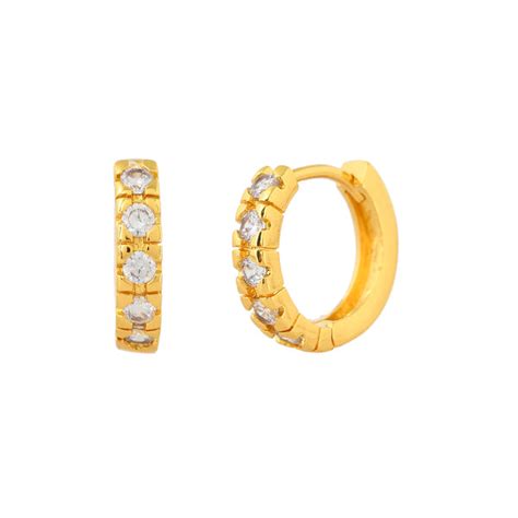 Sparkling Essentials Nayan Hoop Stud Earrings – VOYLLA