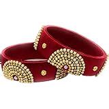 Sai Indian Traditional Handmade Creation Silk Thread Bangles Set, Red ...