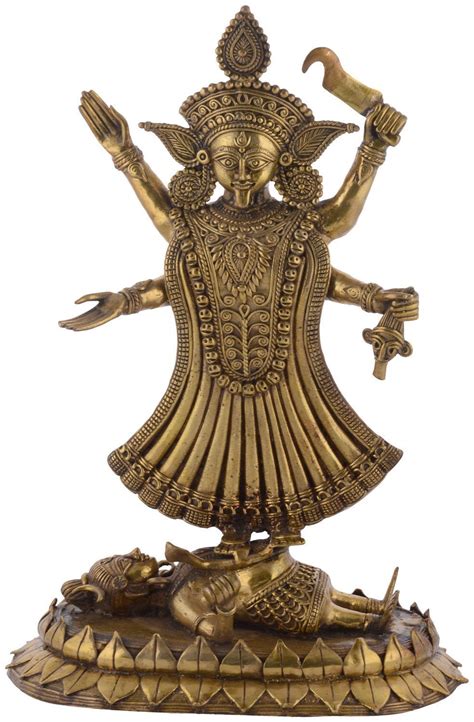 Buy sasta charge Dokra Metal Craft Brass Maa Kali Idol Murti Showpiece ...