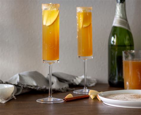 Apple Cider Mimosa - Our Food Before Us