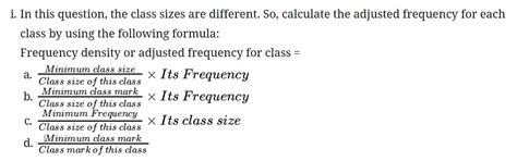Tell The formula of adjusted Frequency - Brainly.in