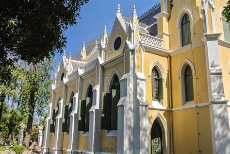 European Style Building At Niwet Thammaprawat Temple Stock Photo ...