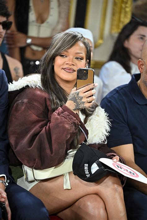 Rihanna supports A$AP Rocky at Paris Fashion Week show - ABC News