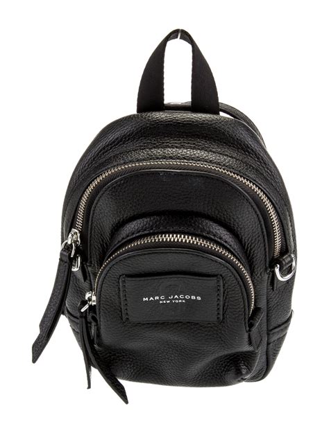 Marc Jacobs Leather Backpack - Black Backpacks, Handbags - MAR196131 ...
