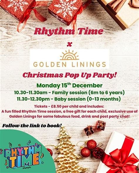 Rhythm Time X Golden Linings CHRISTMAS POP UP PARTY!, Golden Linings ...