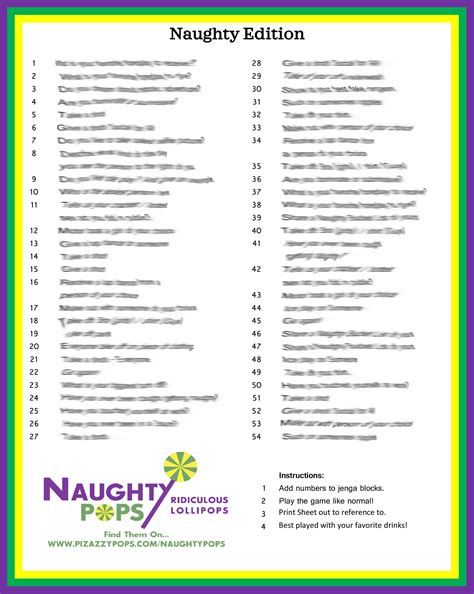 Naughty Jenga Block Game - Naughty Version, Naughty Fun, Gift for Him ...