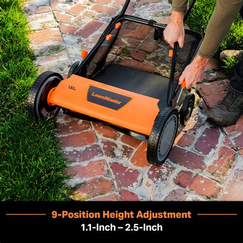 LawnMaster 18” 5-Blade Push Reel Mower