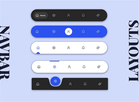 Navbar UI kit Layouts :: Behance