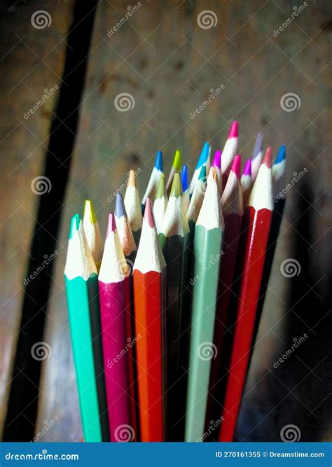 Sharpened colored pencils stock image. Image of colours - 270161355