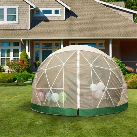 Amazon.com: VEVOR Garden Igloo, 12 x 7ft Igloo Tent Dome, Polyester ...