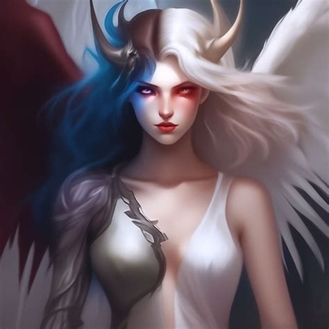 Half Angel Half Demon Girl