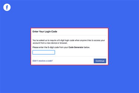 Image result for Authentication Code Facebook