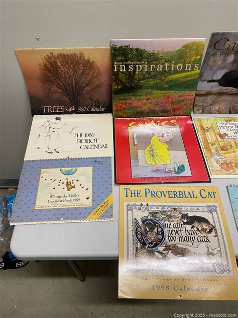 Assorted Vintage Wall Calendars 1980-1997 | Maxsold