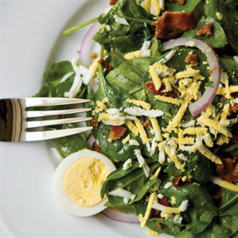 Wilted Spinach Salad With Warm Bacon Vinaigrette - Farm Flavor Recipe