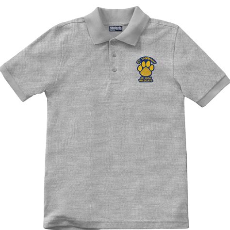 St. Tammany Junior High Polo - Grey – Skobel's School Uniforms