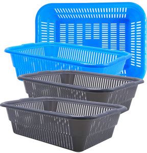 Wonder Plastic Prime Natasha 1822 Bartan Tokra/Utensil Basket, 4 Pc ...